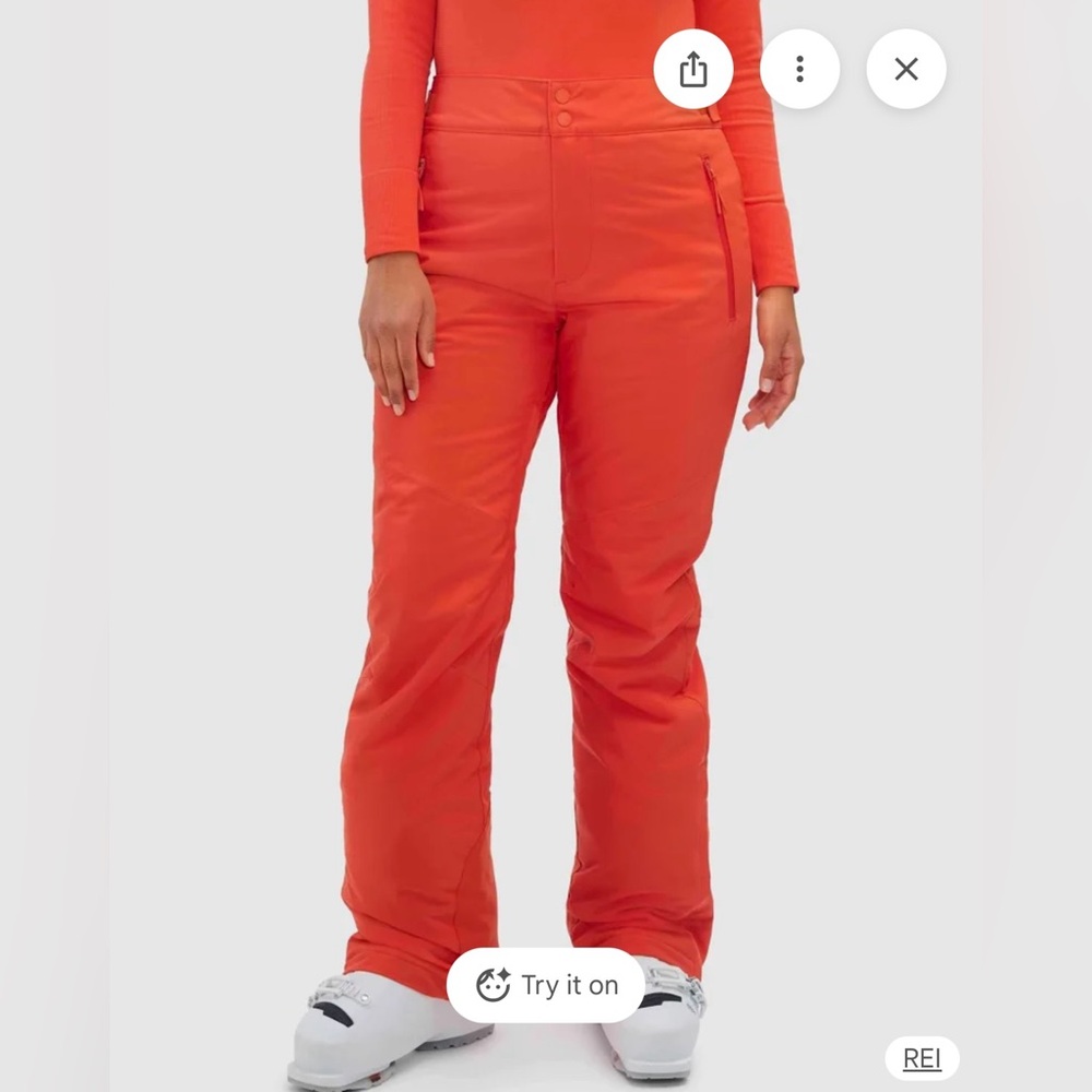 Women's Orange Halfdays Ski Pants